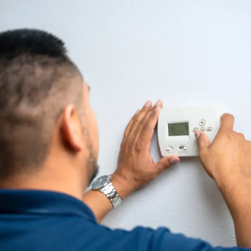 hvac install putting new thermostat katy tx